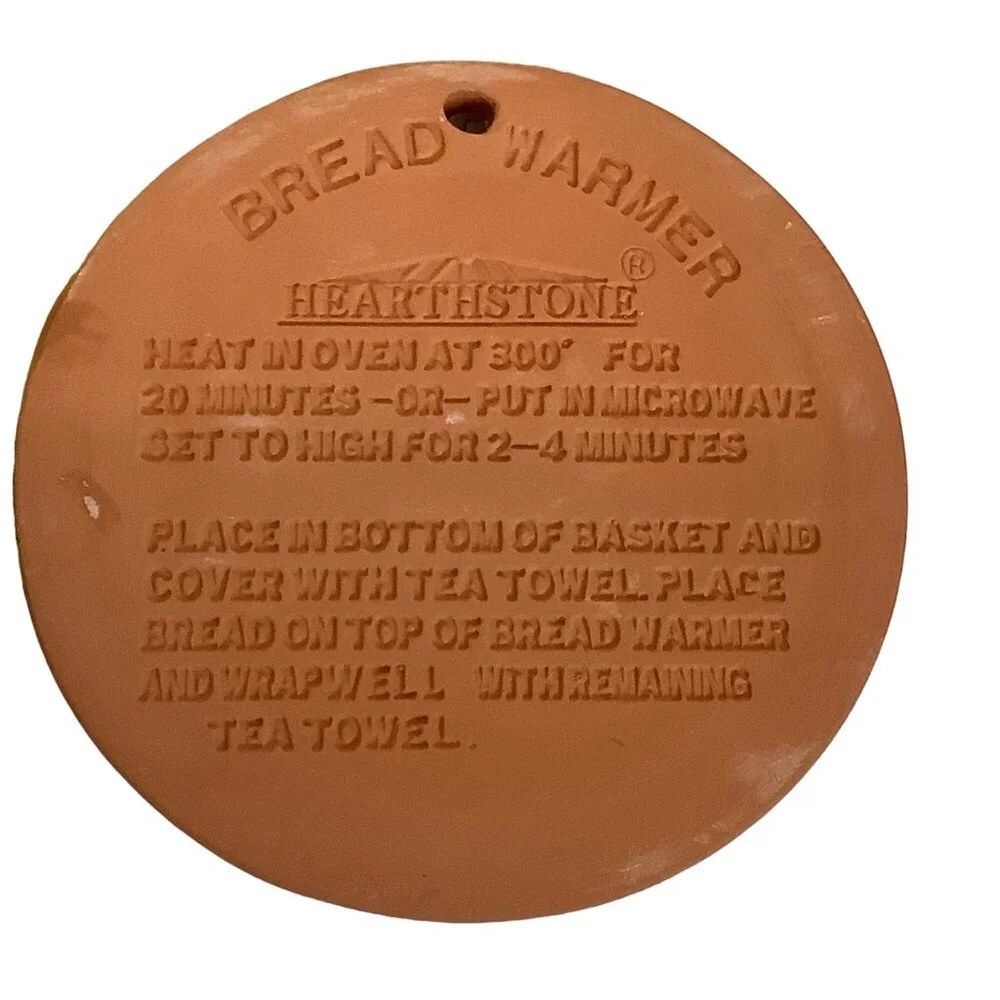 Vtg 1996 Terra Cotta Bread Warmer‎ By Hearthstone Kitchen Collection In Box